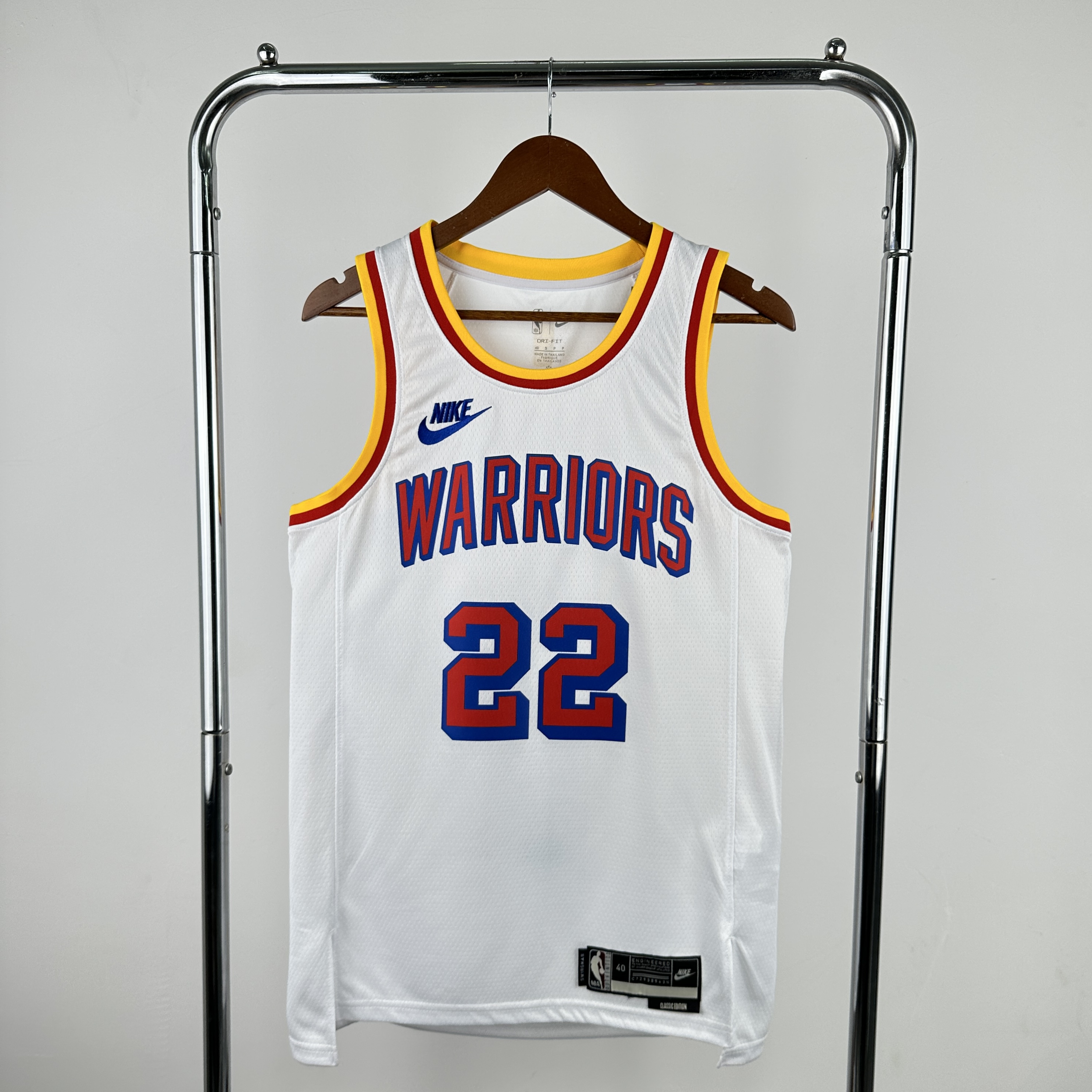 Men Golden State Warriors #22 Wiggins White City Edition Season Nike 2025 NBA Jersey